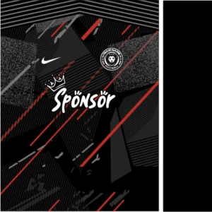 Pattern Lineal Negro Rojo